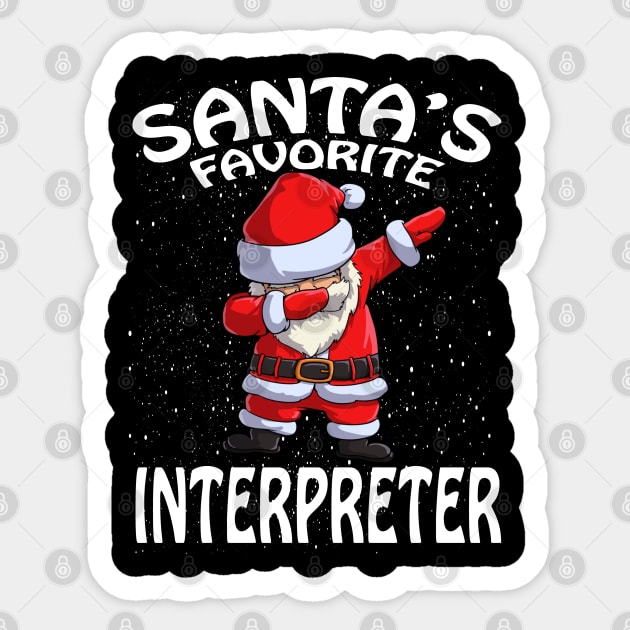 Santas Favorite Interpreter Christmas Sticker by intelus